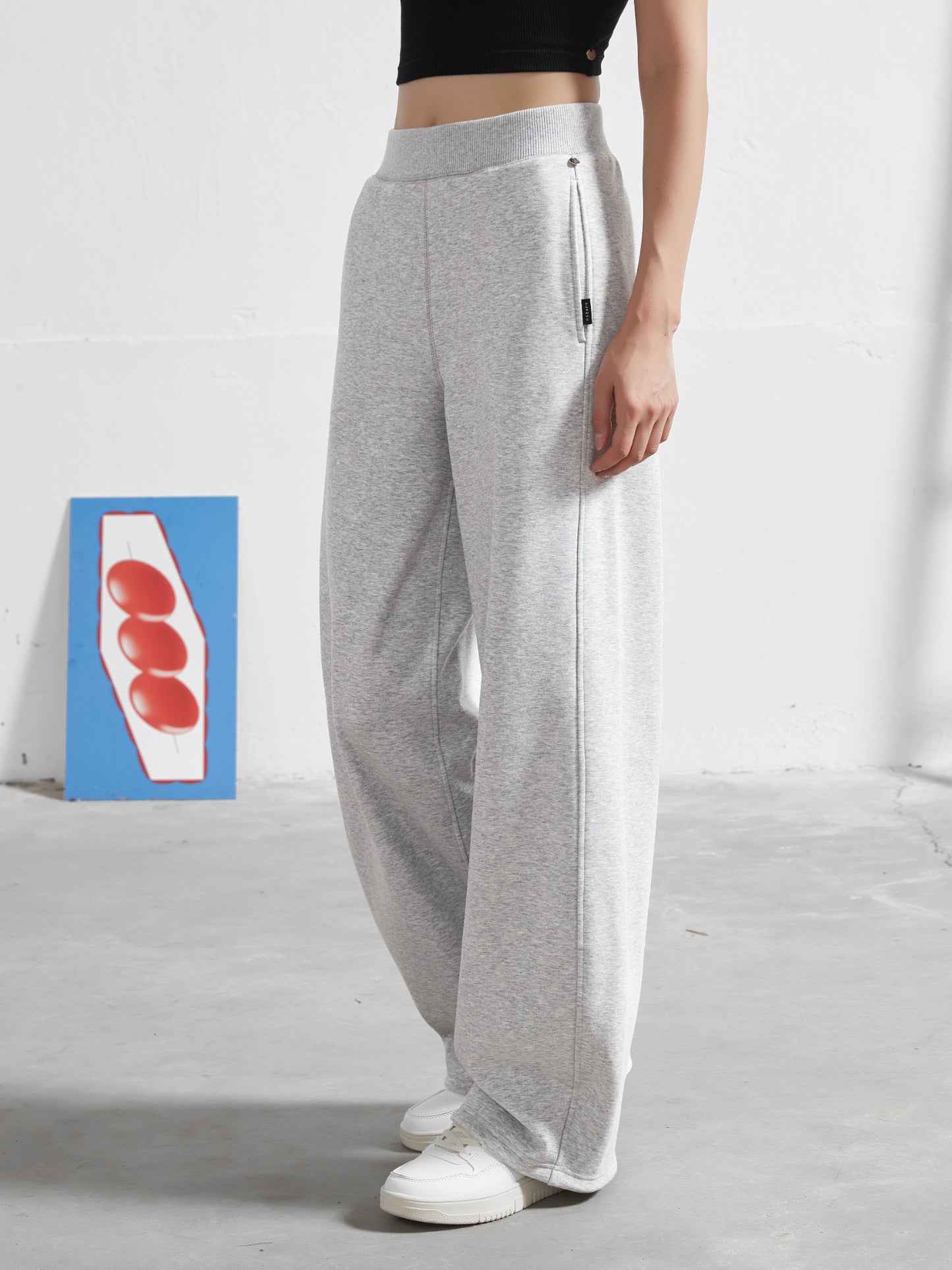 Cubby Barrel Leg Pants, High Waisted | Core Colors