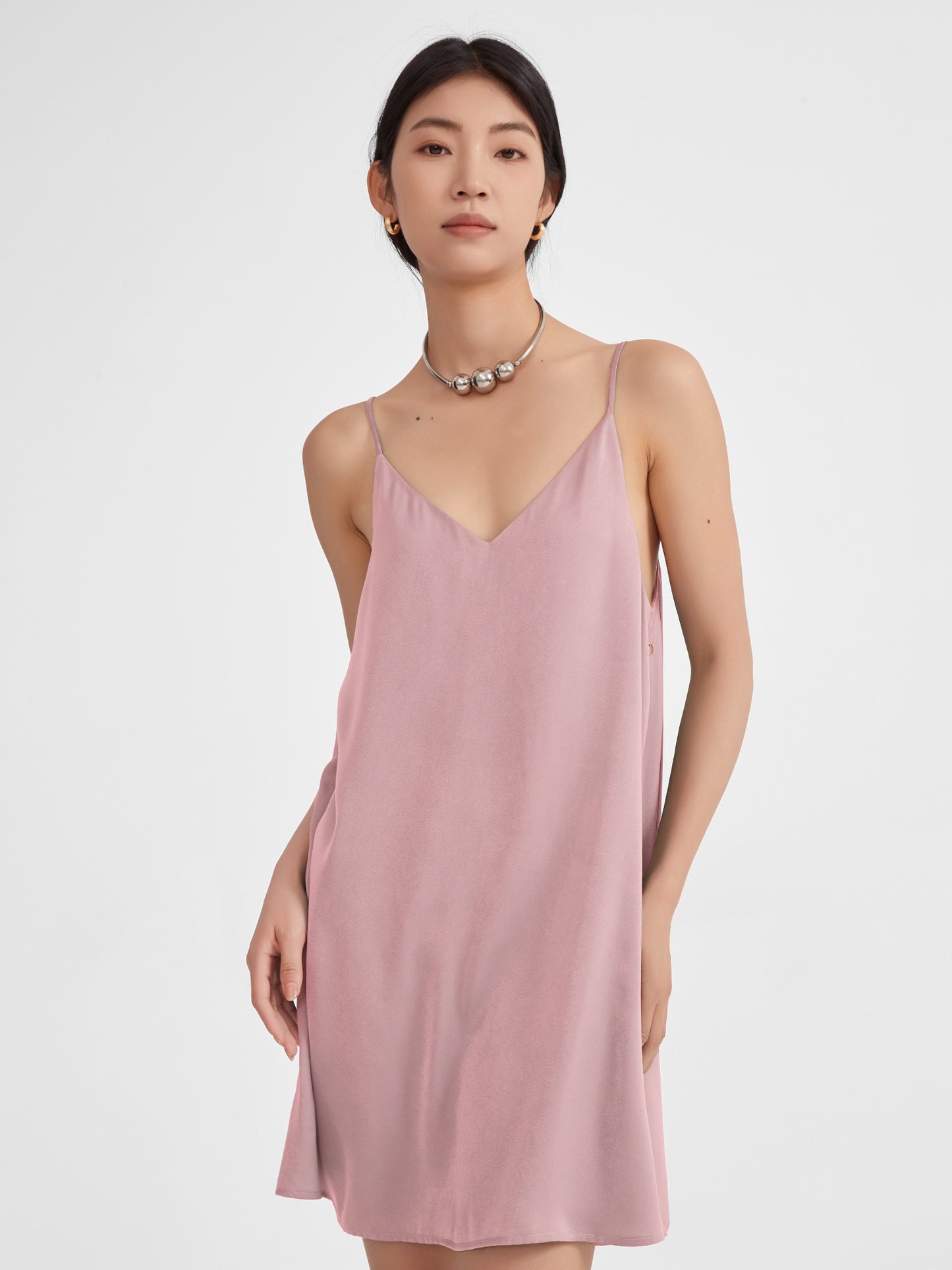 Serena Mini Slip Dress | Muted