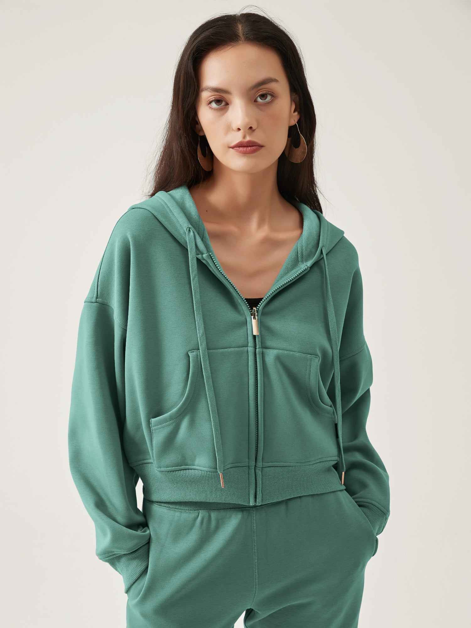 Cubby Zip Up Hoodie - Cropped & Reversible
