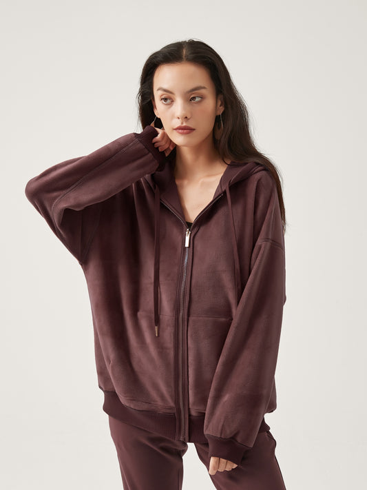 Cubby Zip Up Hoodie - Oversized & Reversible