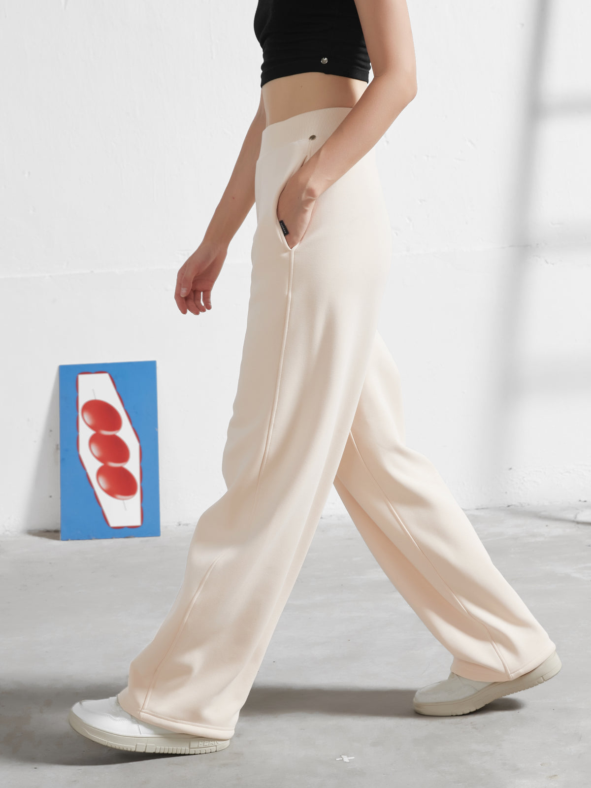 Cubby Barrel Leg Pants, High Waisted | Core Colors