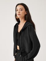 Cubby Zip Up Hoodie - Cropped & Reversible