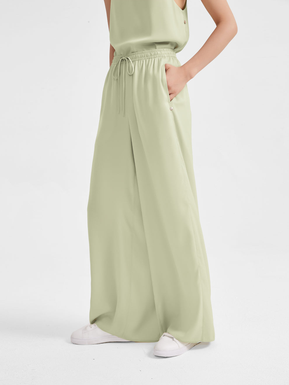 SATIN SWEATPANTS main image 1