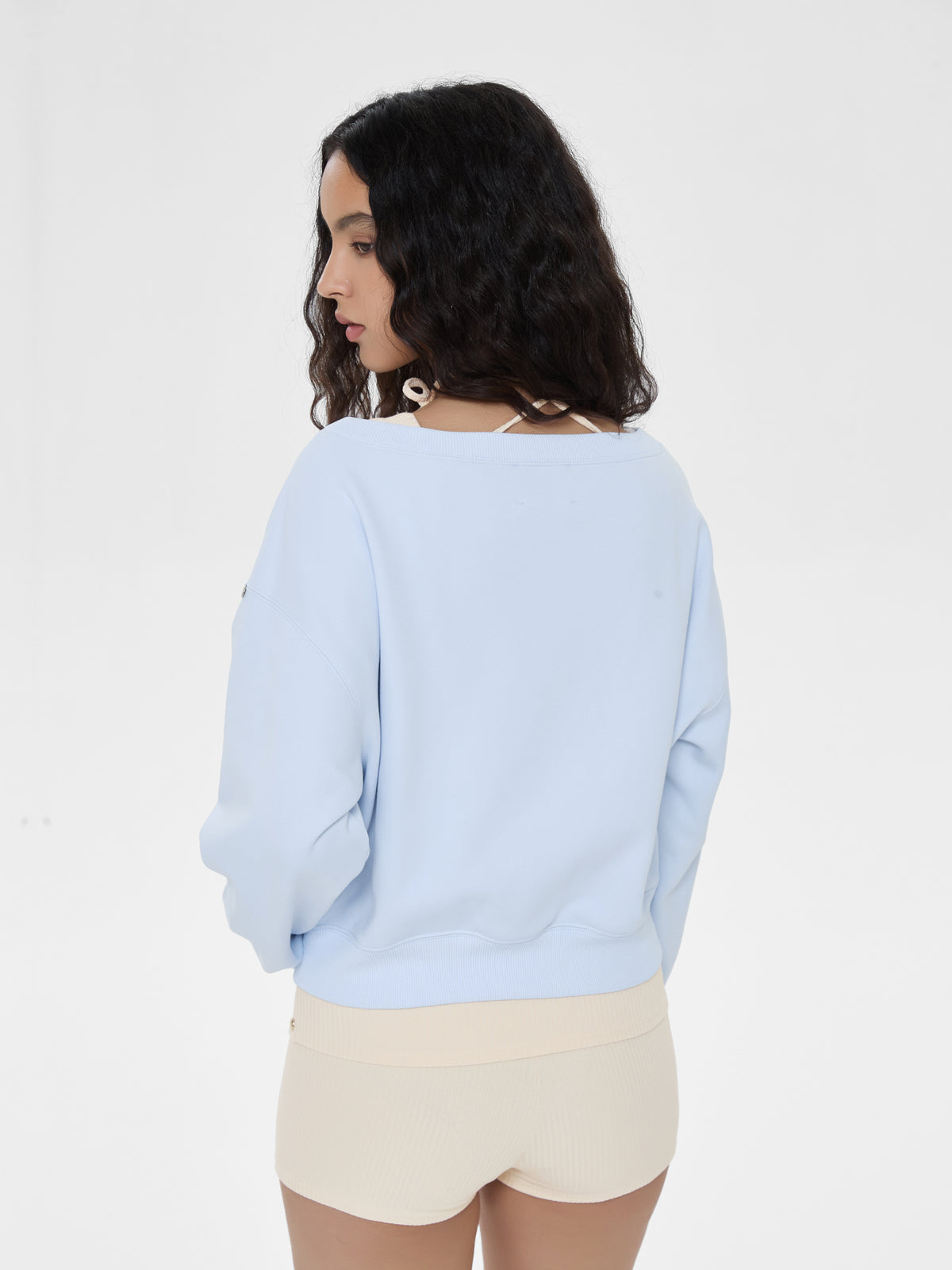 Cubby Off-Shoulder Sweatshirt