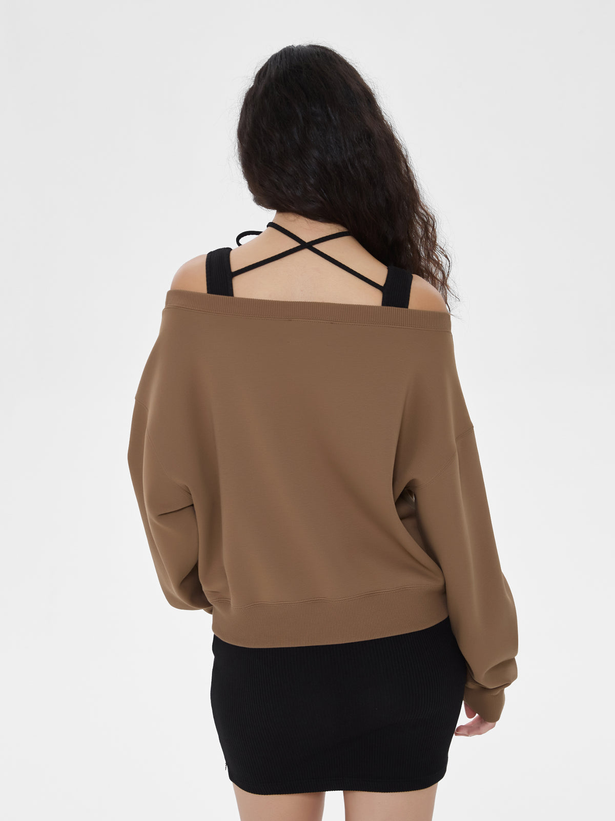 Cubby Off-Shoulder Sweatshirt