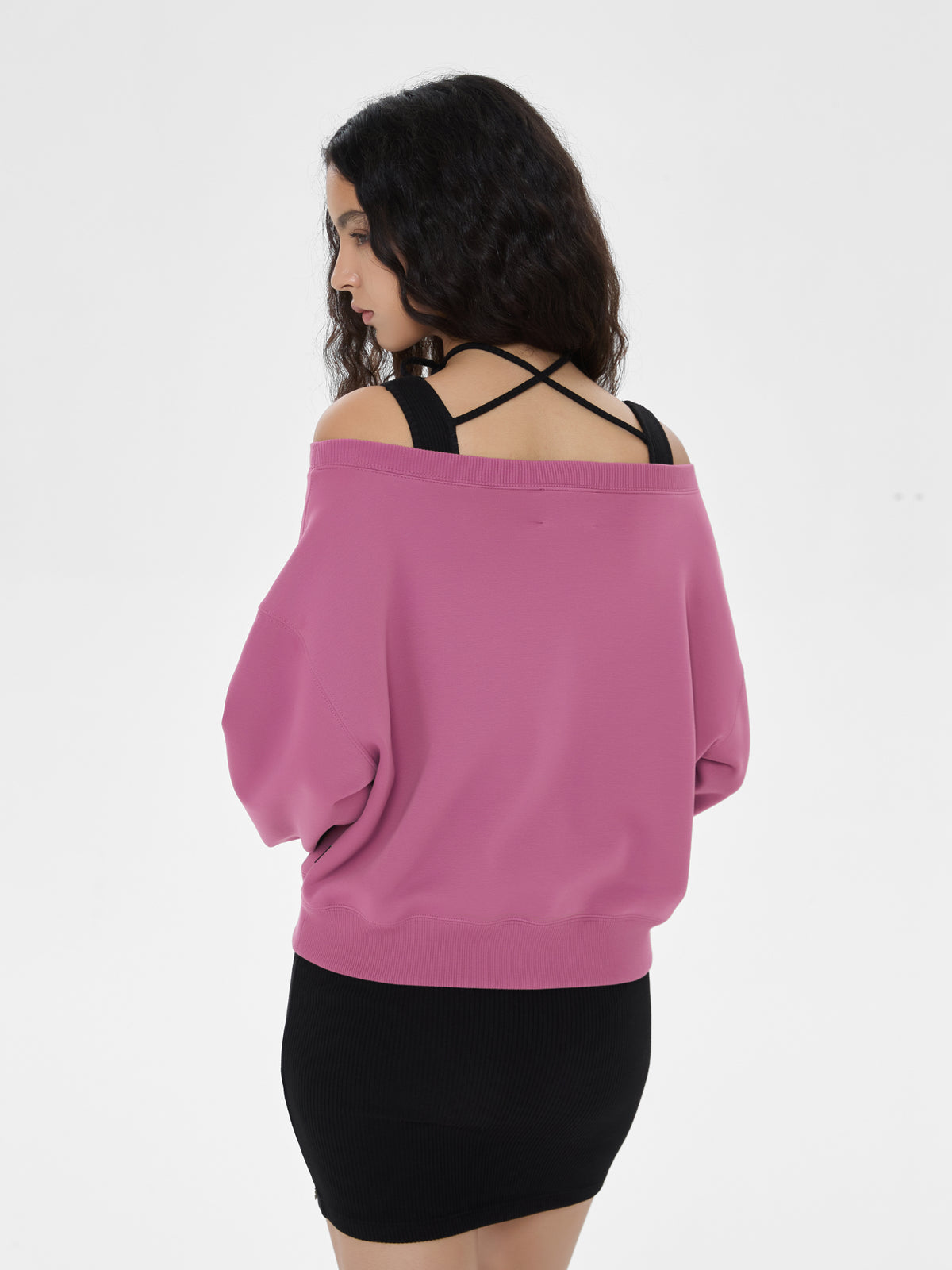 Cubby Off-Shoulder Sweatshirt