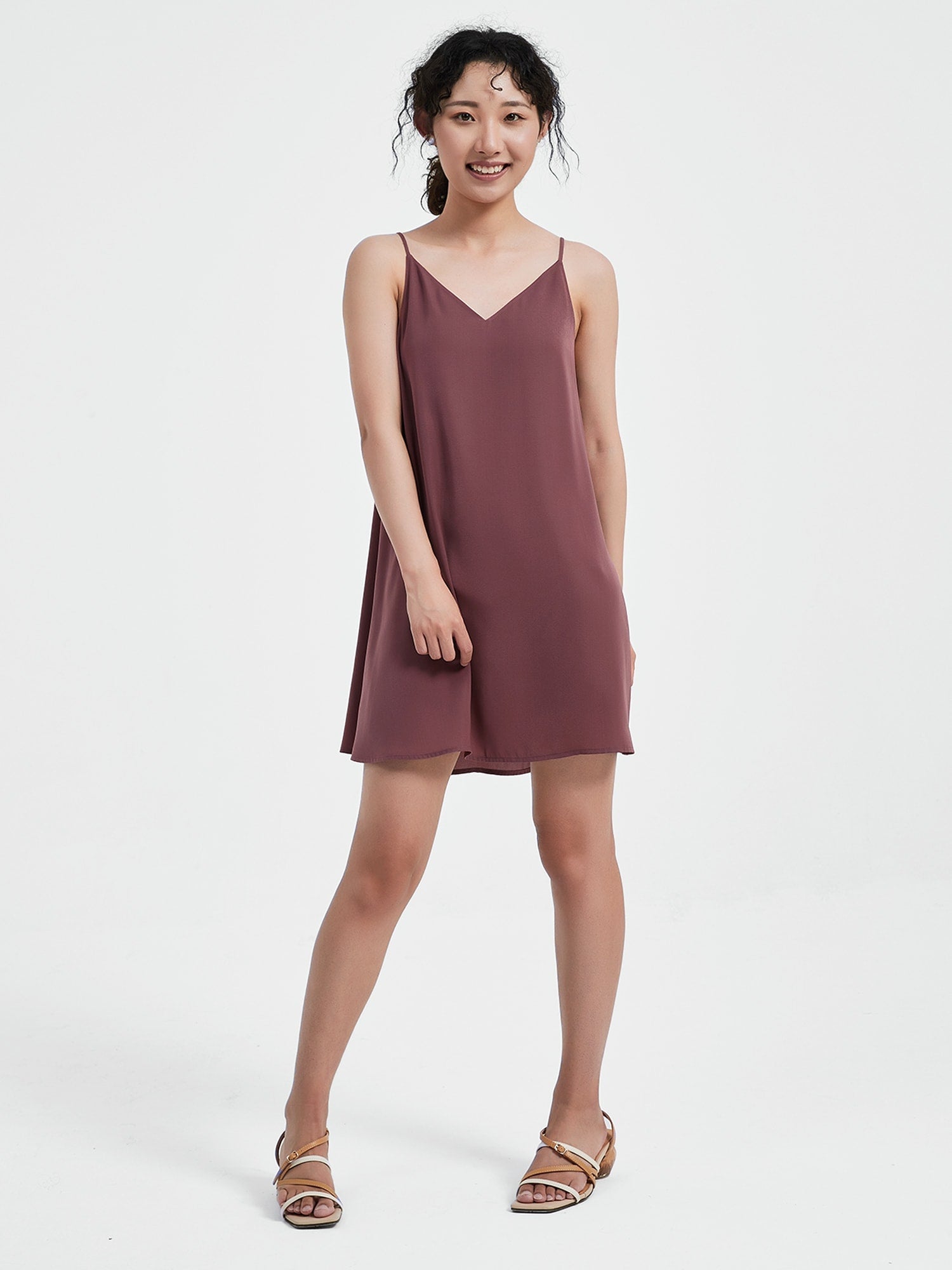 Serena Mini Slip Dress | Muted
