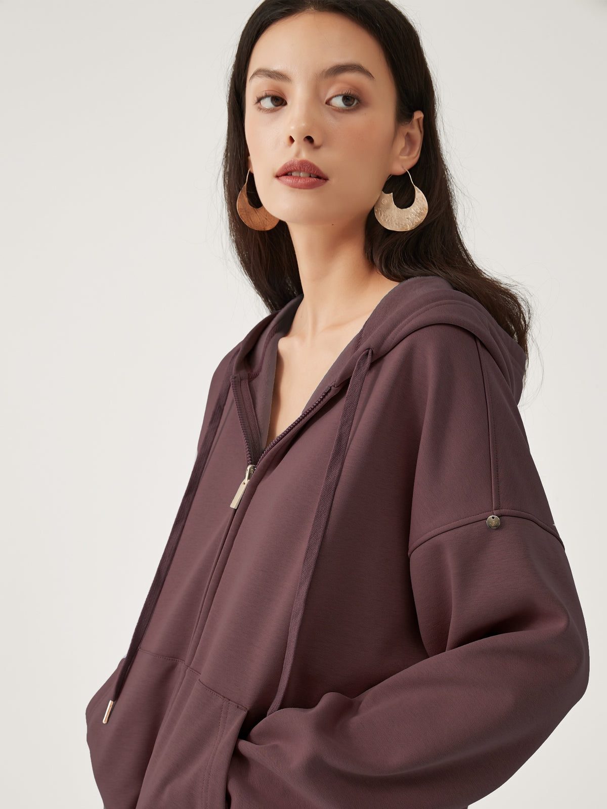 Cubby Zip Up Hoodie - Oversized & Reversible