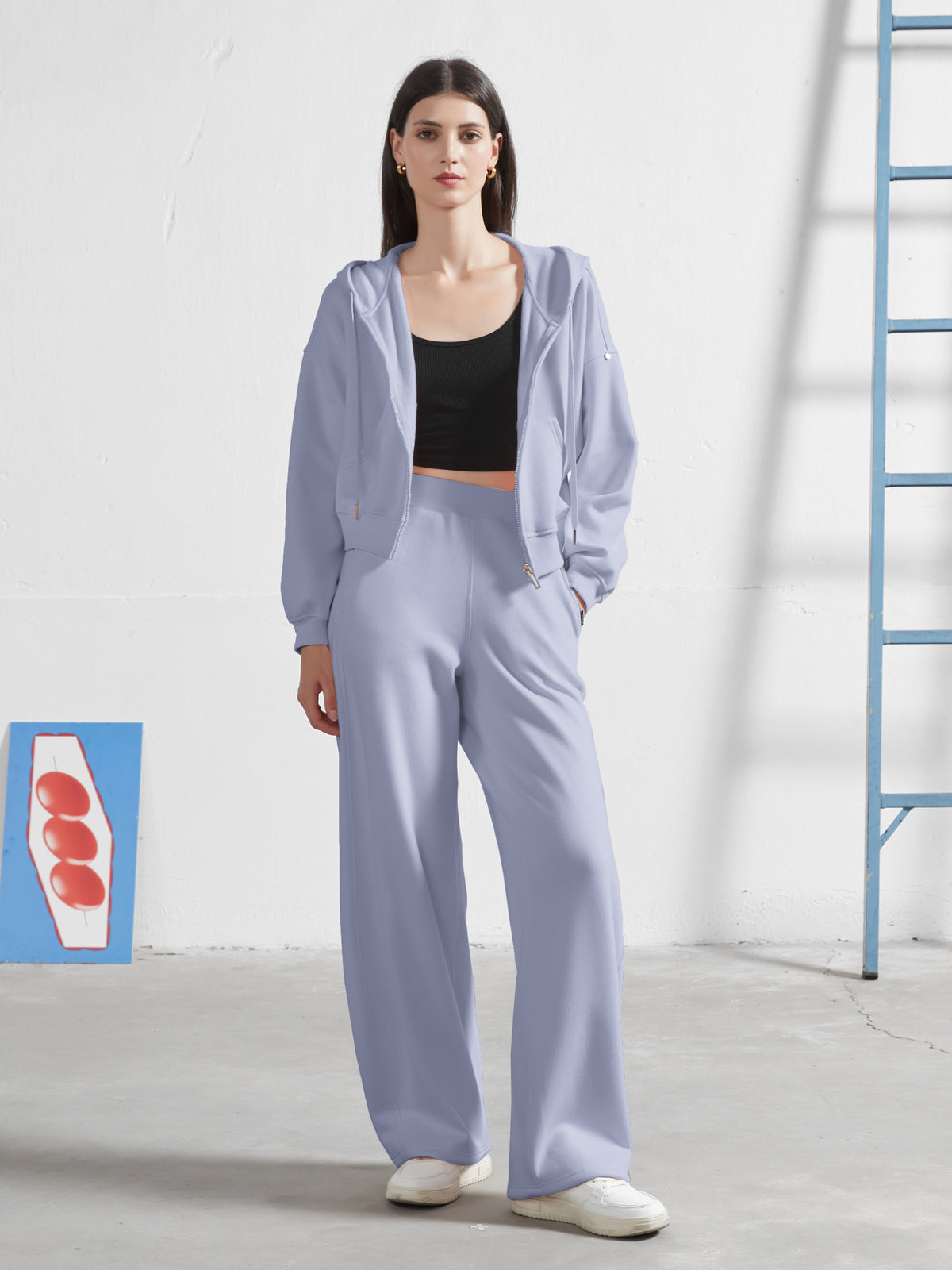 Cubby Barrel Leg Pants, High Waisted | Core Colors
