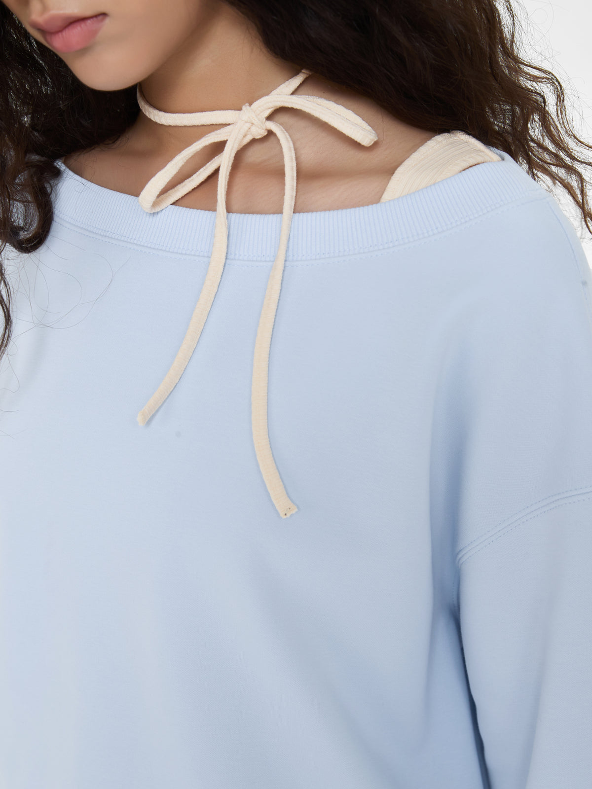 Cubby Off-Shoulder Sweatshirt
