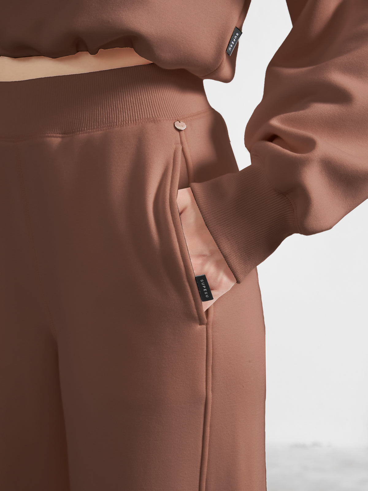 Cubby Barrel Leg Pants, High Waisted