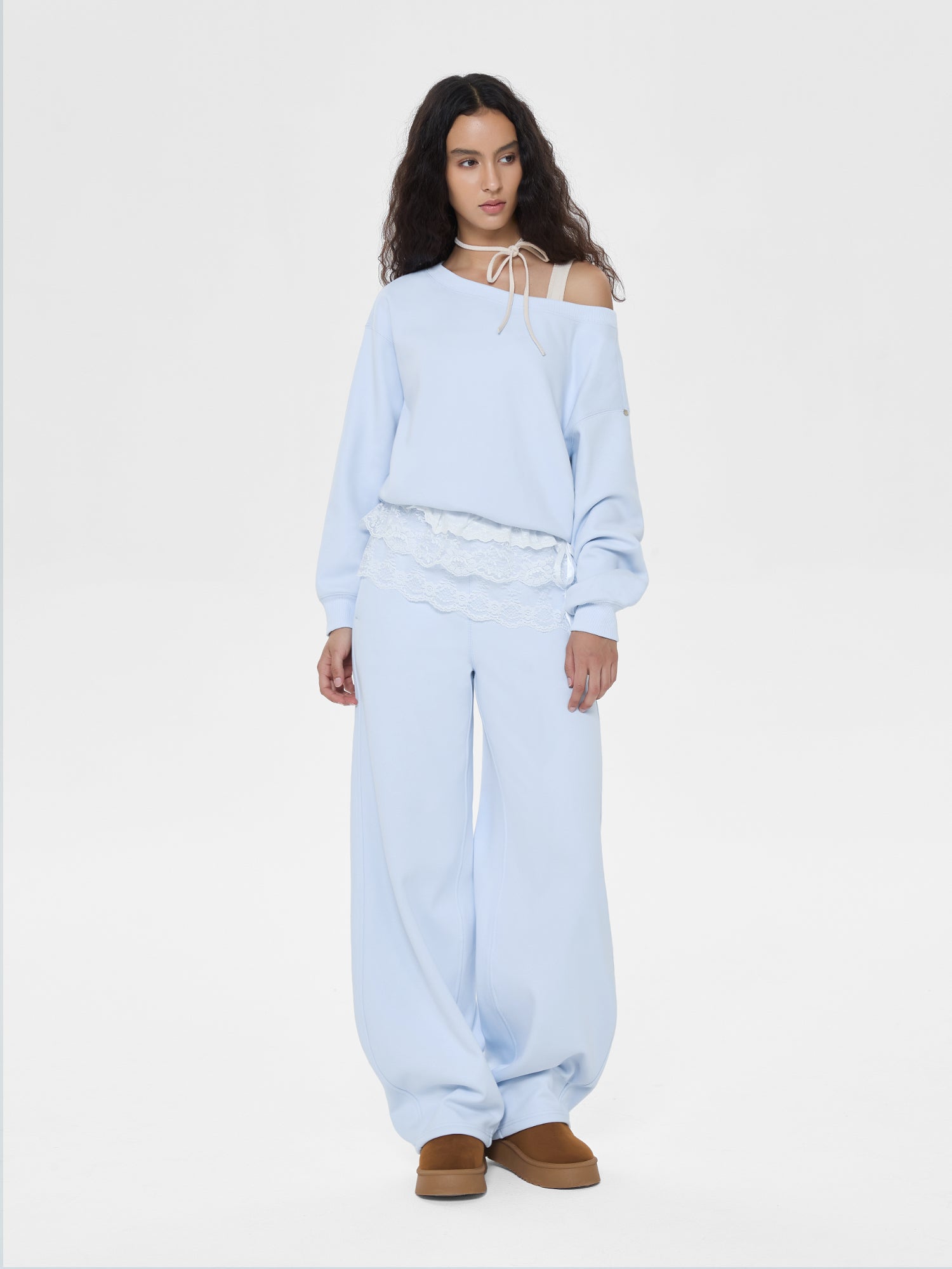 Cubby Barrel Leg Pants, High Waisted