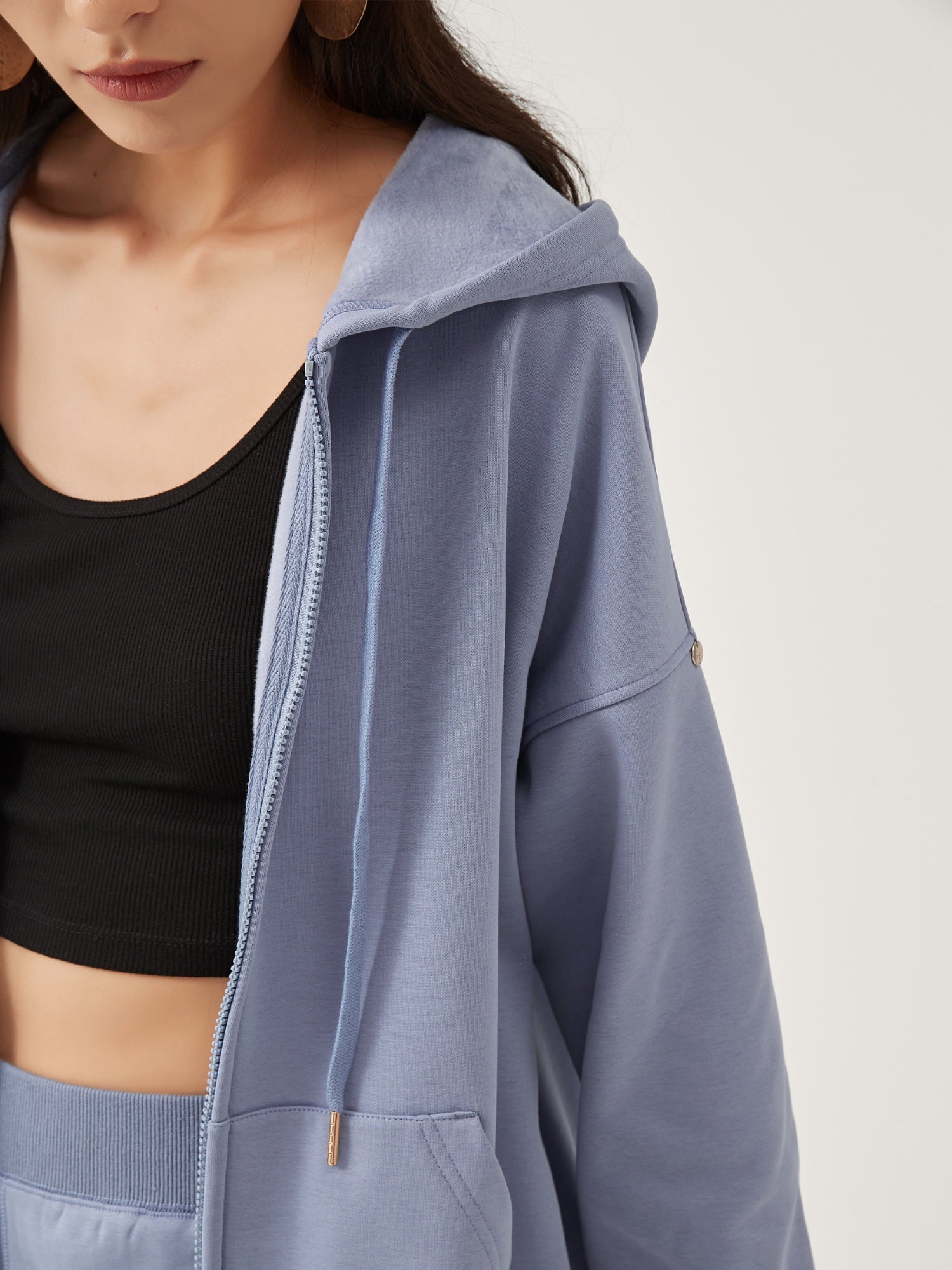 Cubby Zip Up Hoodie - Oversized & Reversible