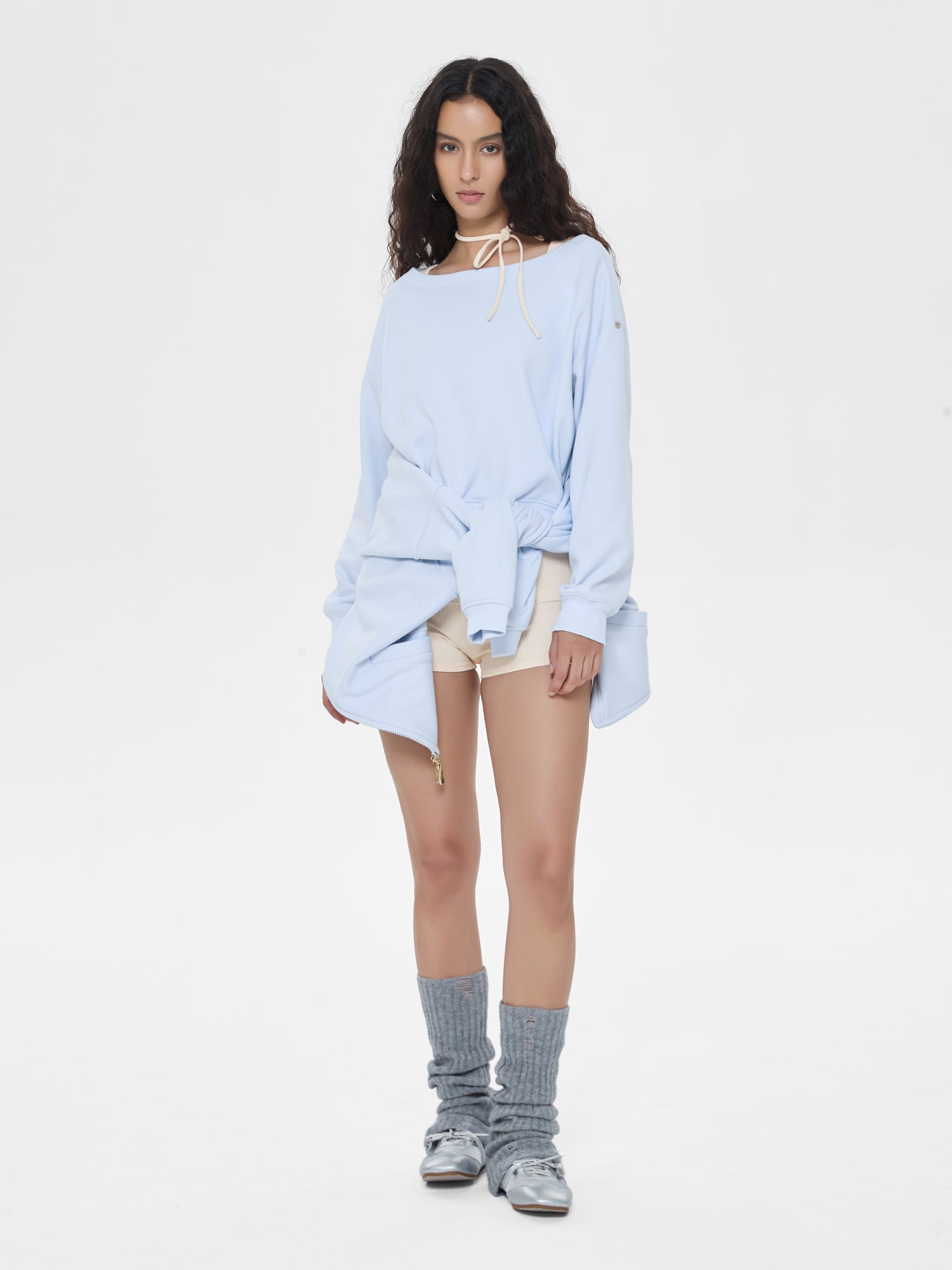Cubby Off-Shoulder Sweatshirt