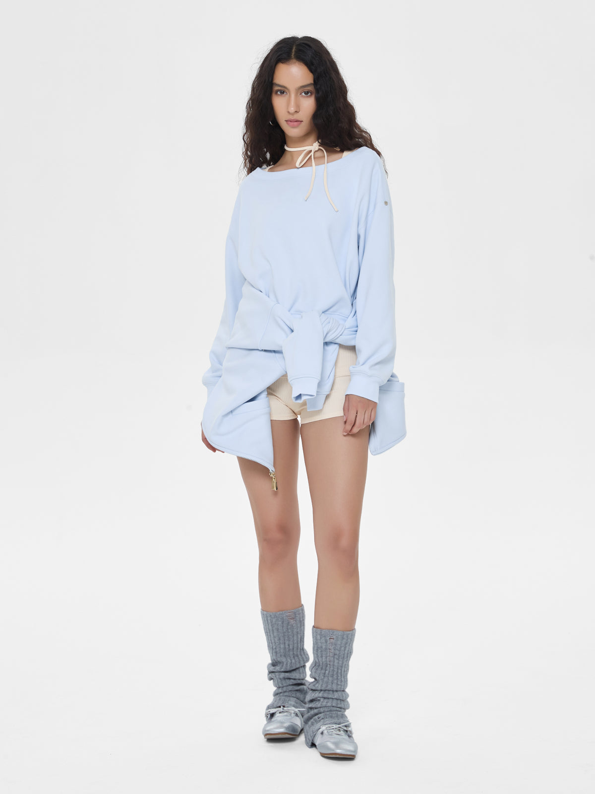 Cubby Off-Shoulder Sweatshirt