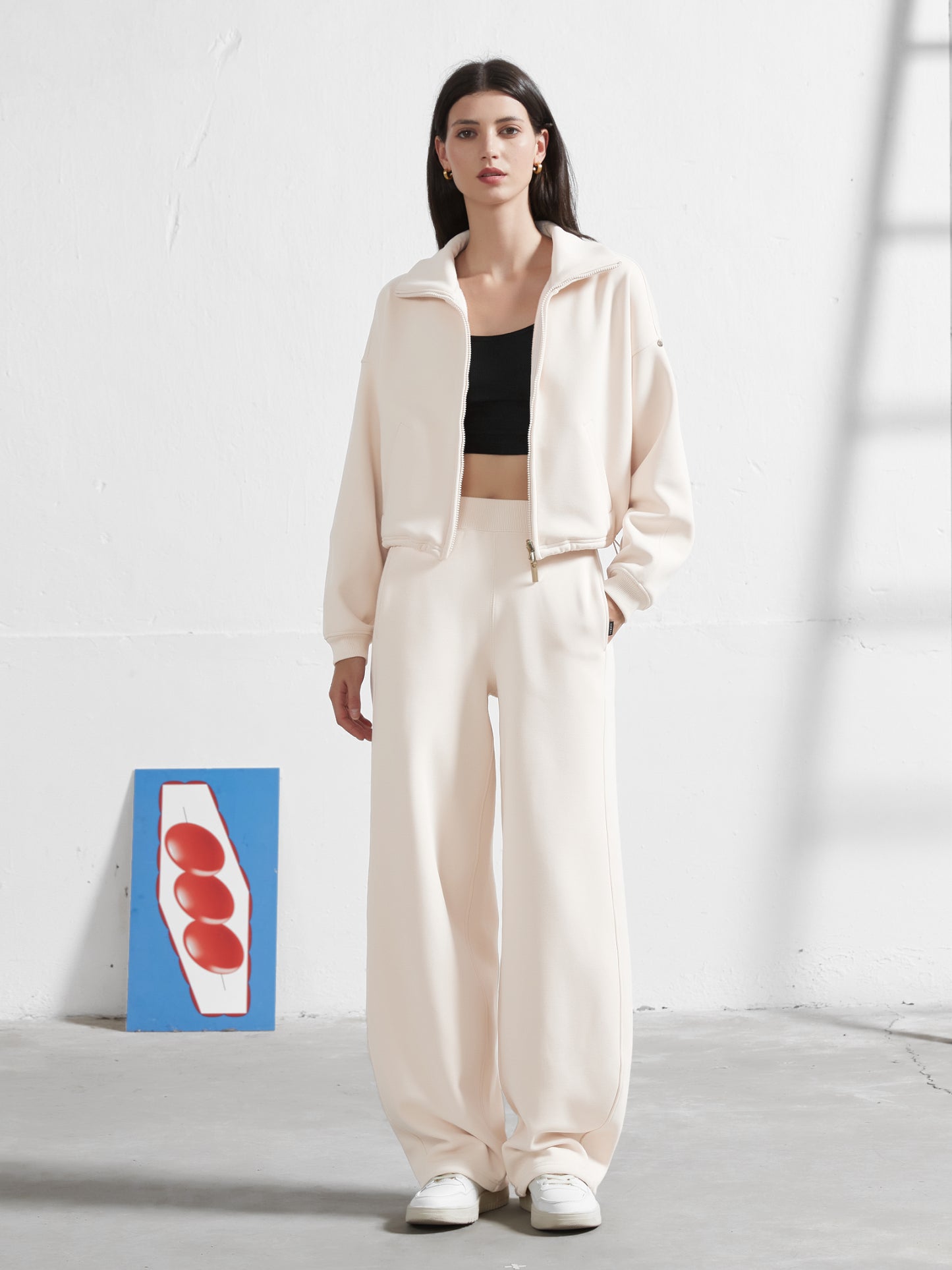 Cubby Barrel Leg Pants, High Waisted | Core Colors