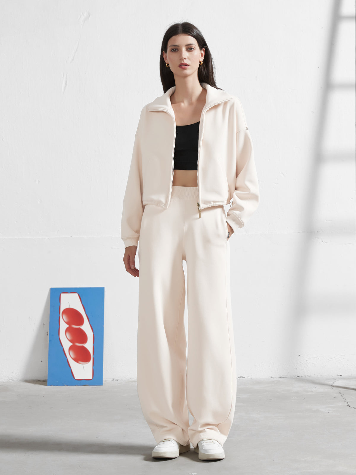 Cubby Barrel Leg Pants, High Waisted | Core Colors