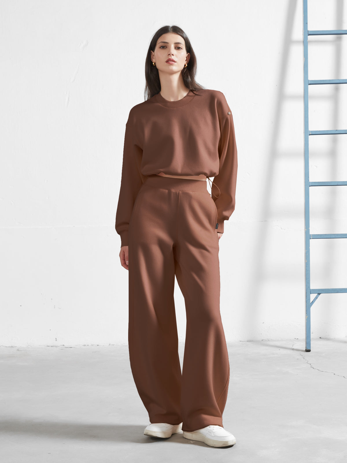 Cubby Barrel Leg Pants, High Waisted