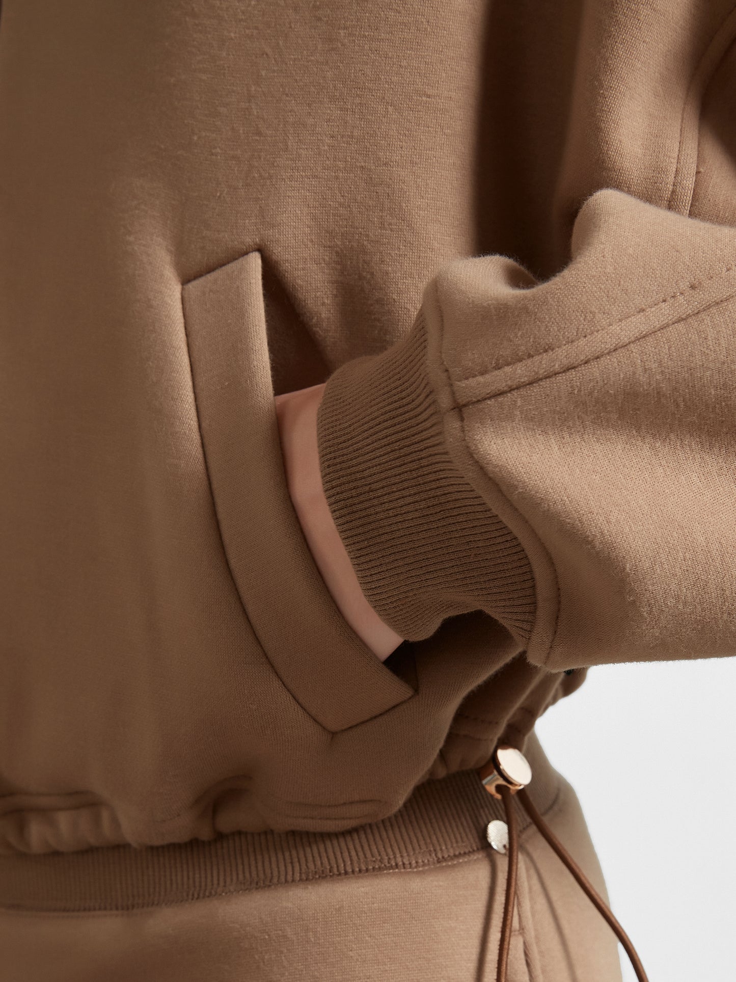 Cubby Mockneck Zip-Up, Cropped