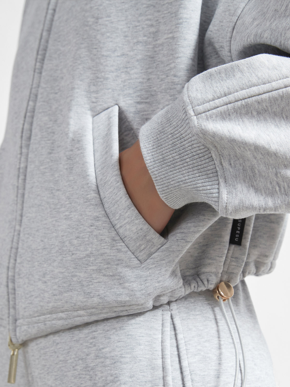 Cubby Mockneck Zip-Up, Cropped