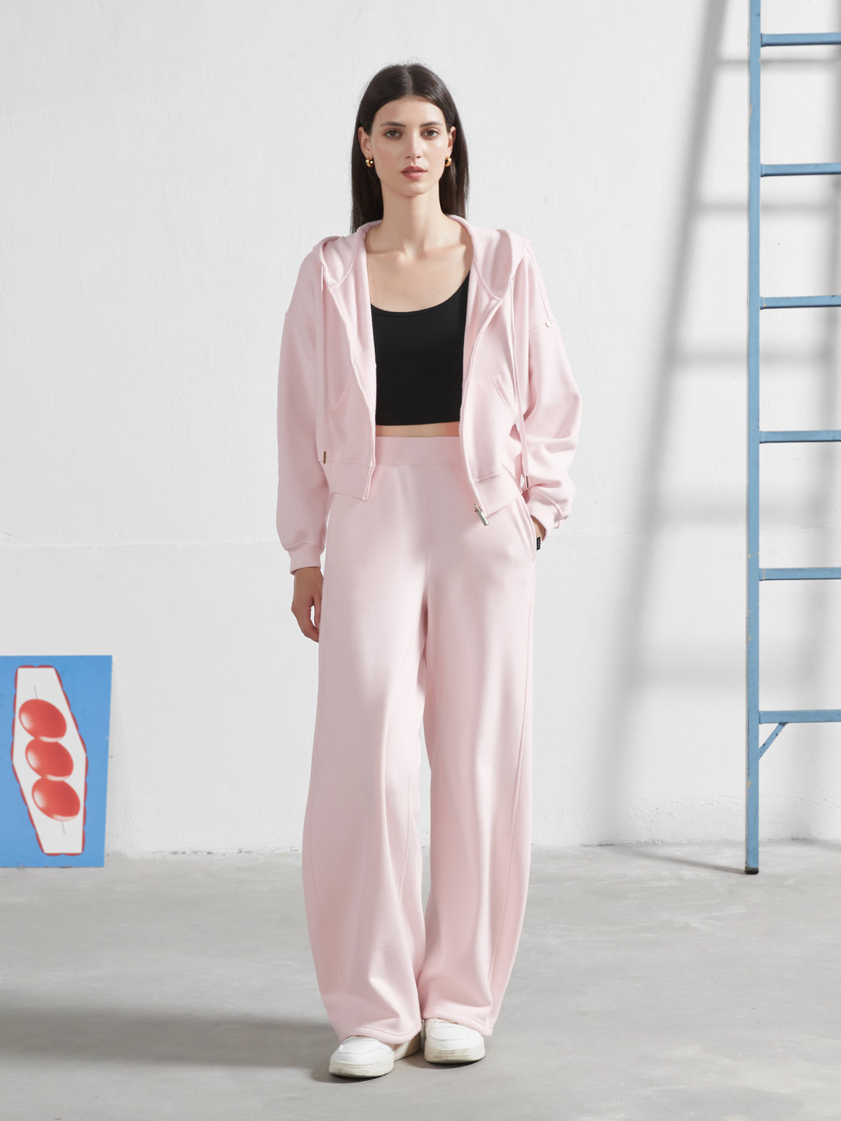 Cubby Barrel Leg Pants, High Waisted