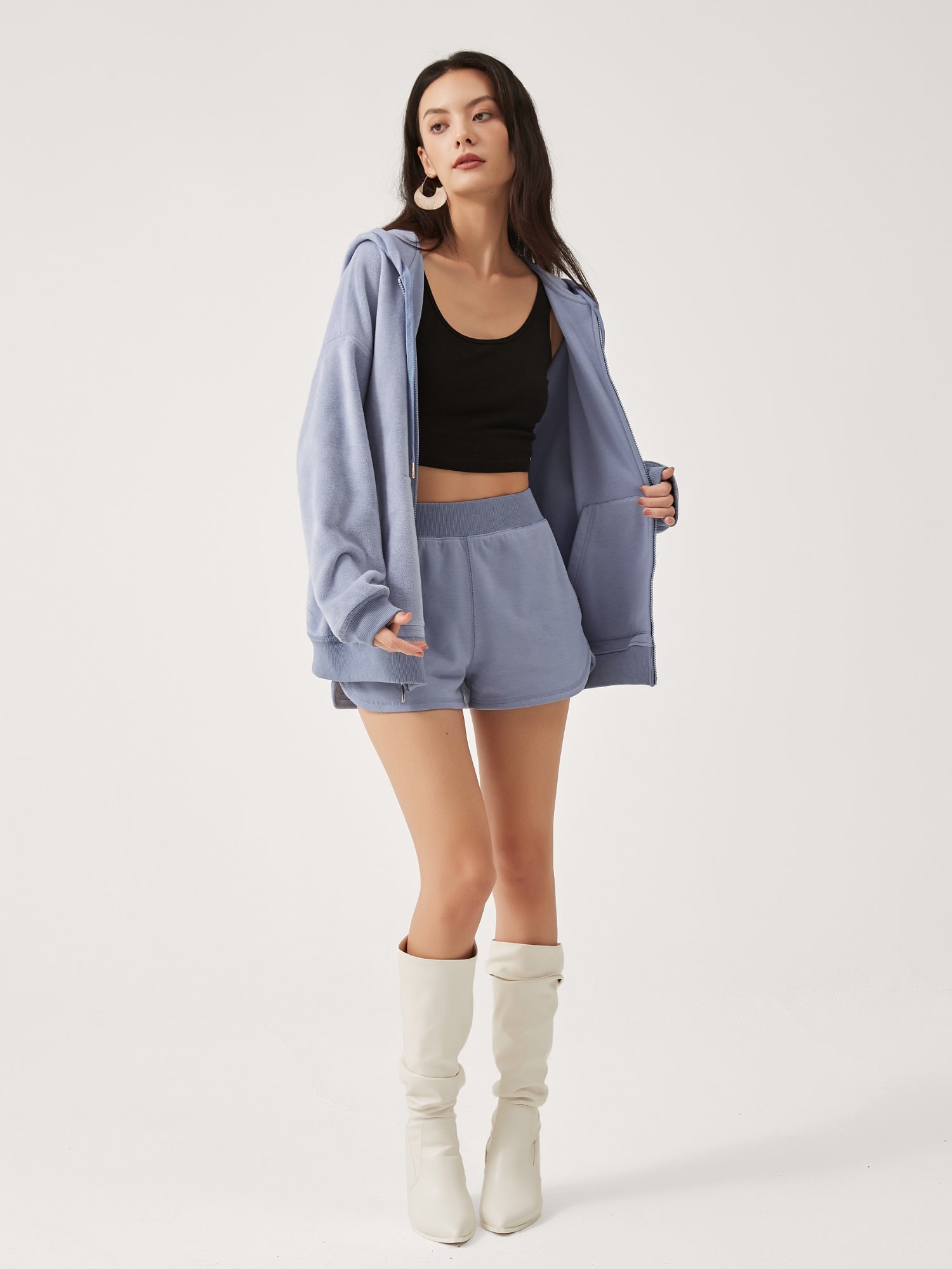 Cubby Zip Up Hoodie - Oversized & Reversible
