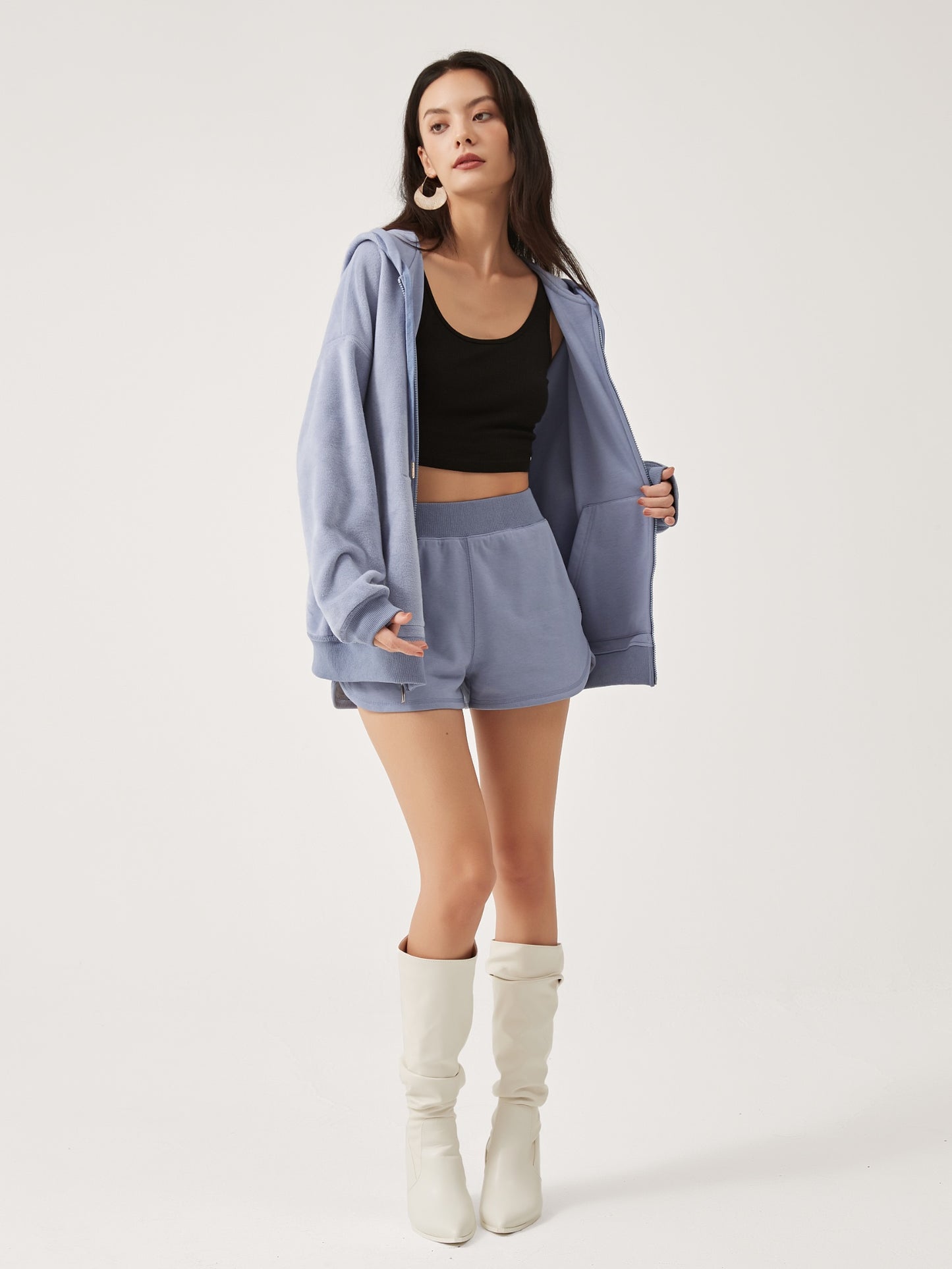 Cubby Zip Up Hoodie - Oversized & Reversible