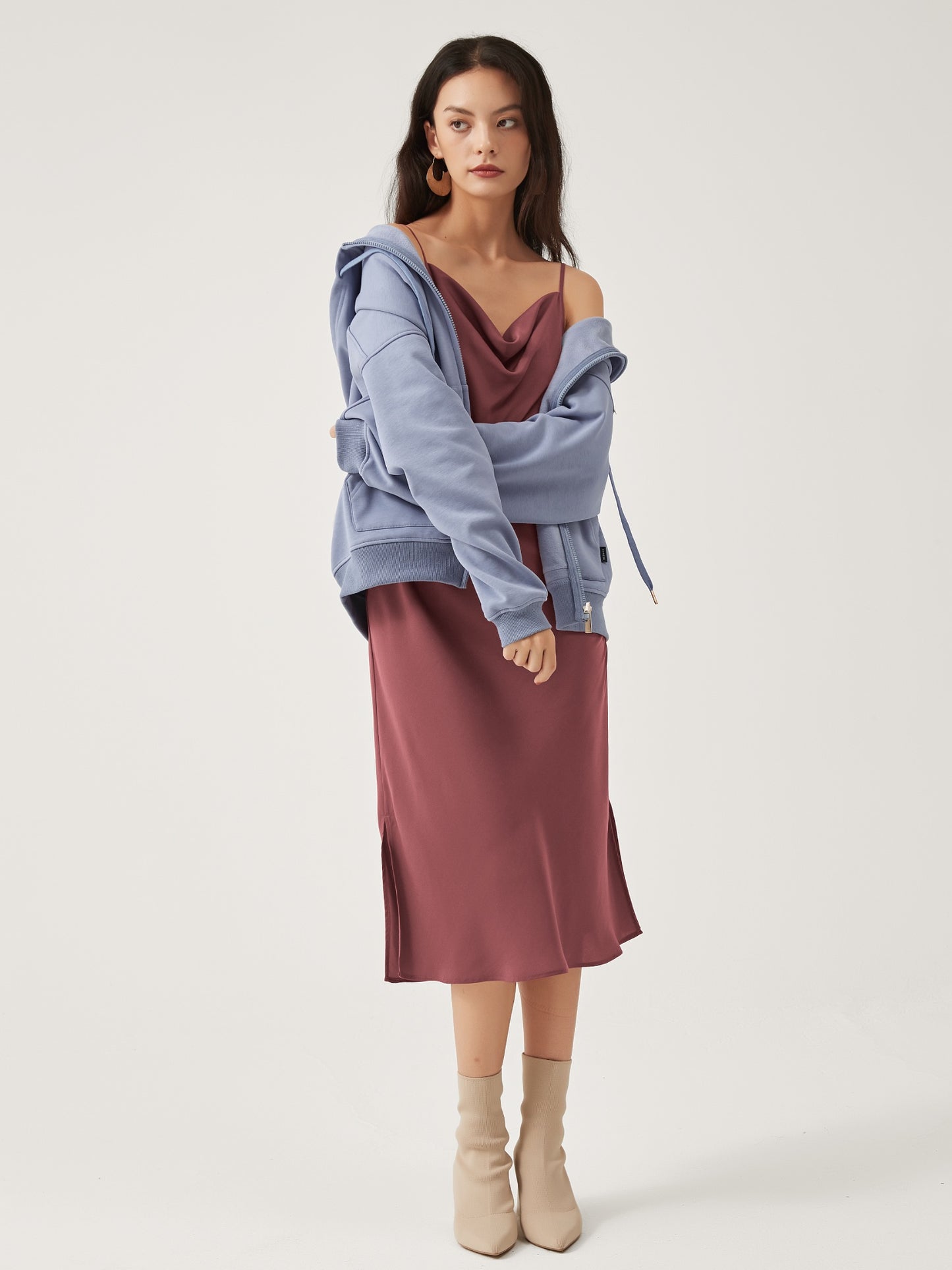 Cubby Zip Up Hoodie - Oversized & Reversible