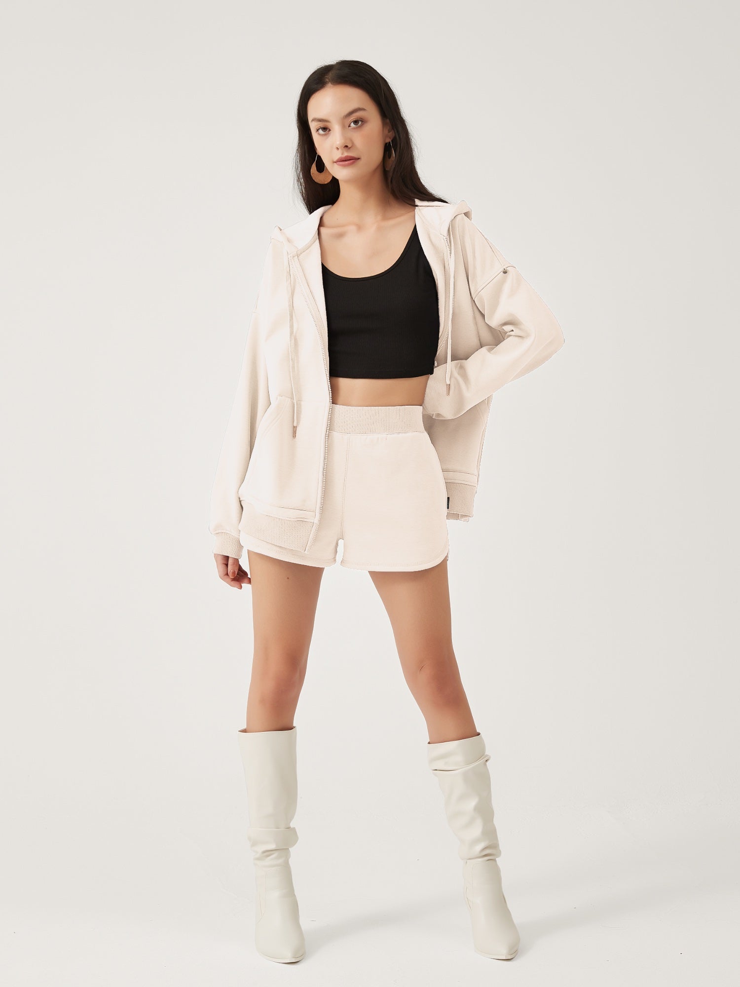 Cubby Zip Up Hoodie - Oversized & Reversible