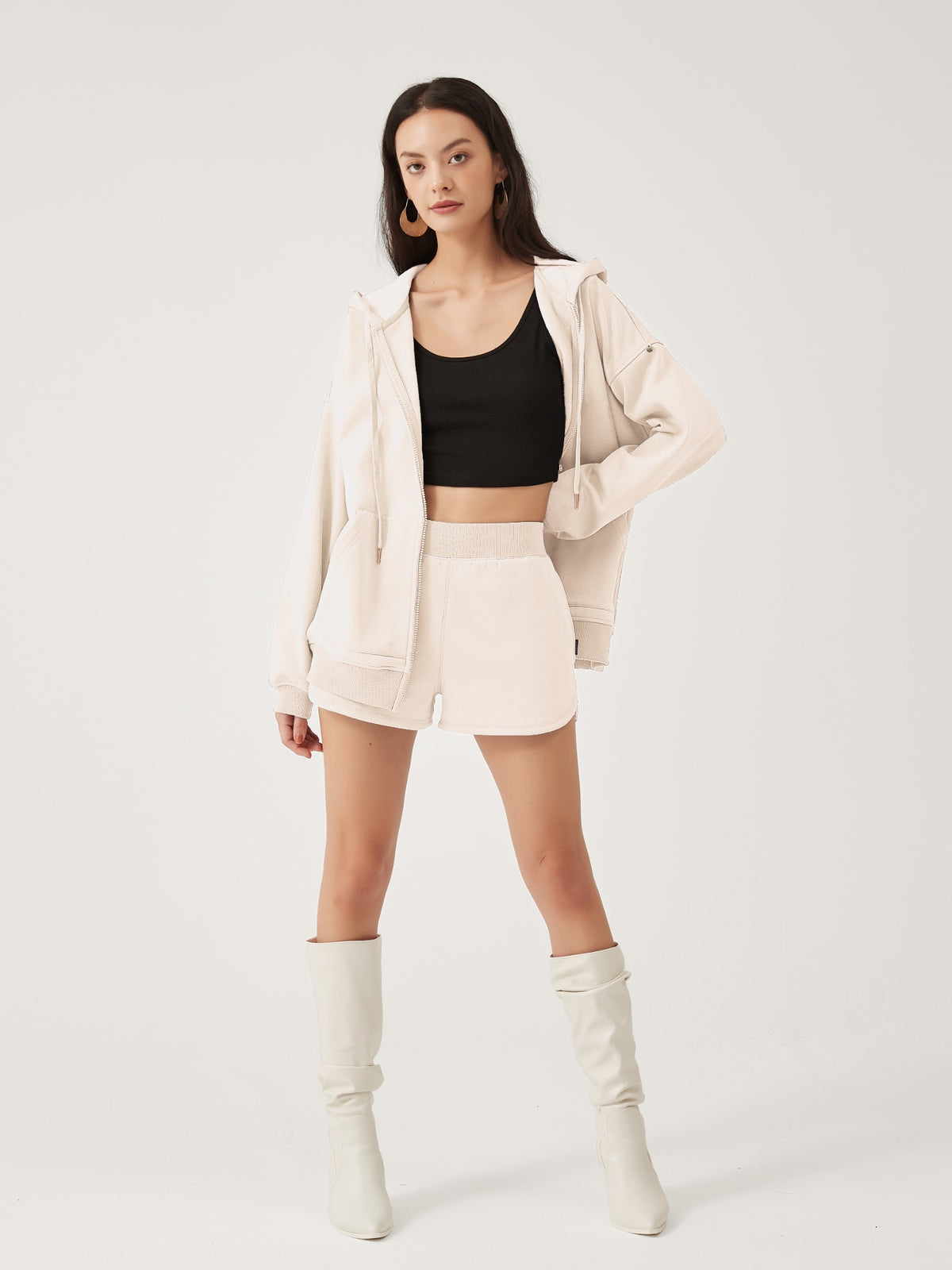 Cubby Zip Up Hoodie - Oversized & Reversible