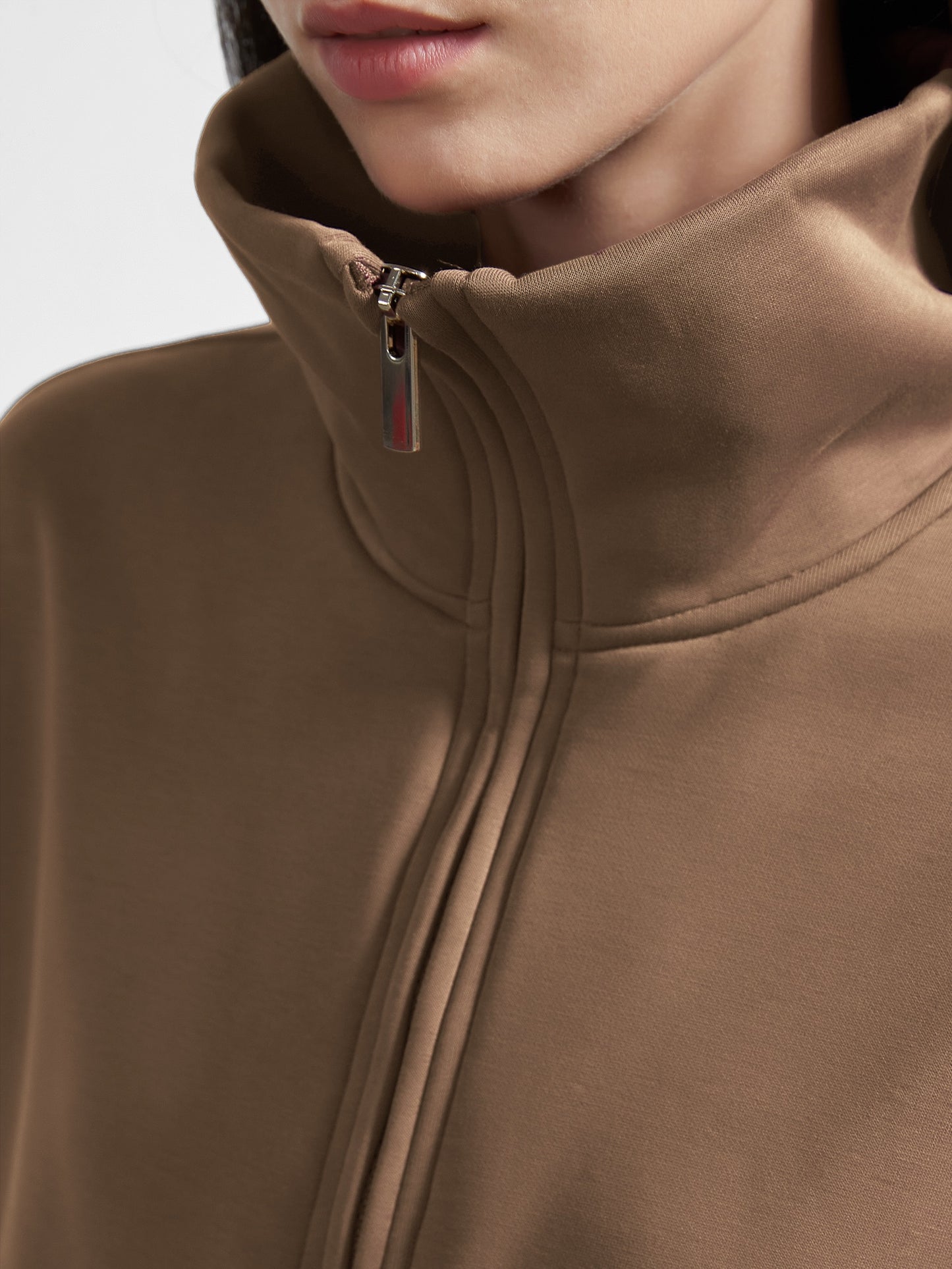 Cubby Half Zip-up Sweatshirt, Oversized