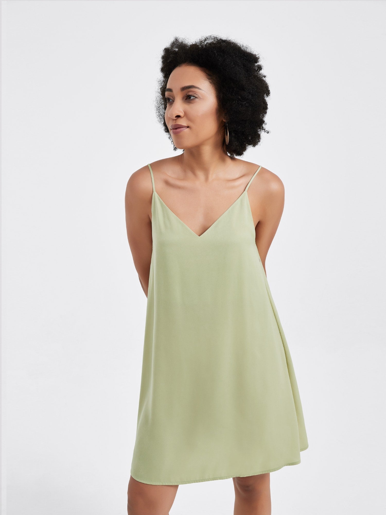 Serena Mini Slip Dress | Muted