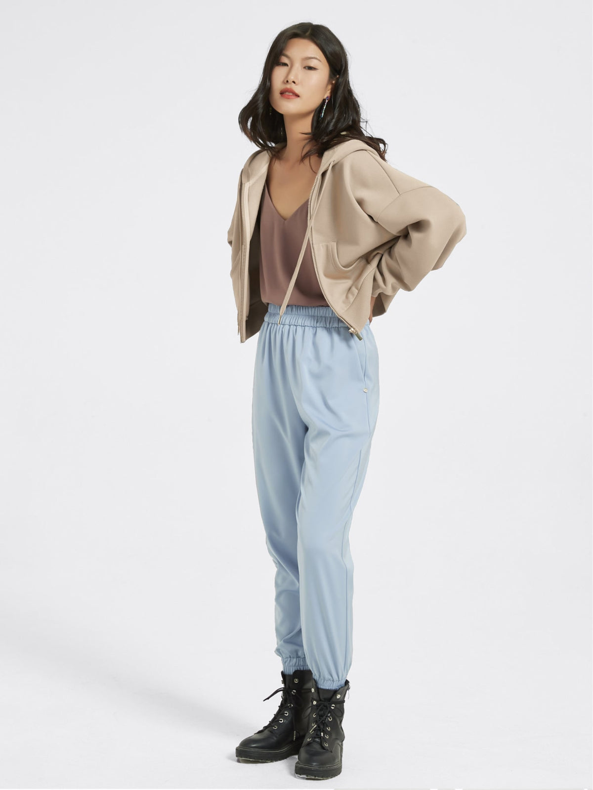 Cubby Zip Up Hoodie - Cropped