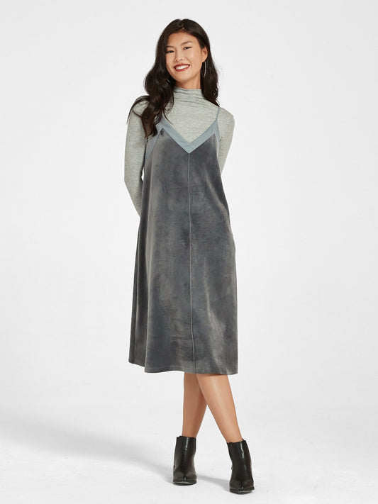 D.LIGHT Velour Dress
