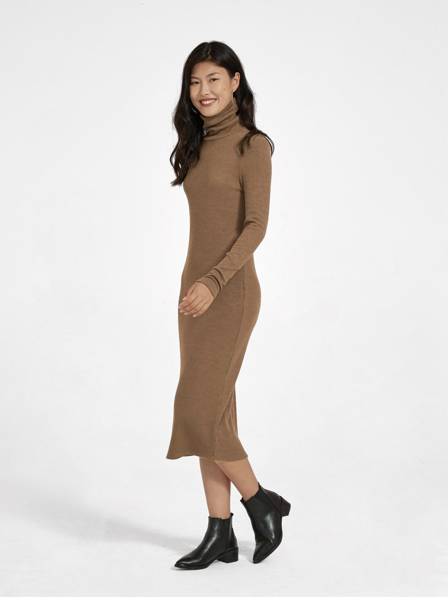 Zoe Knitted Turtleneck Dress (No Pockets)