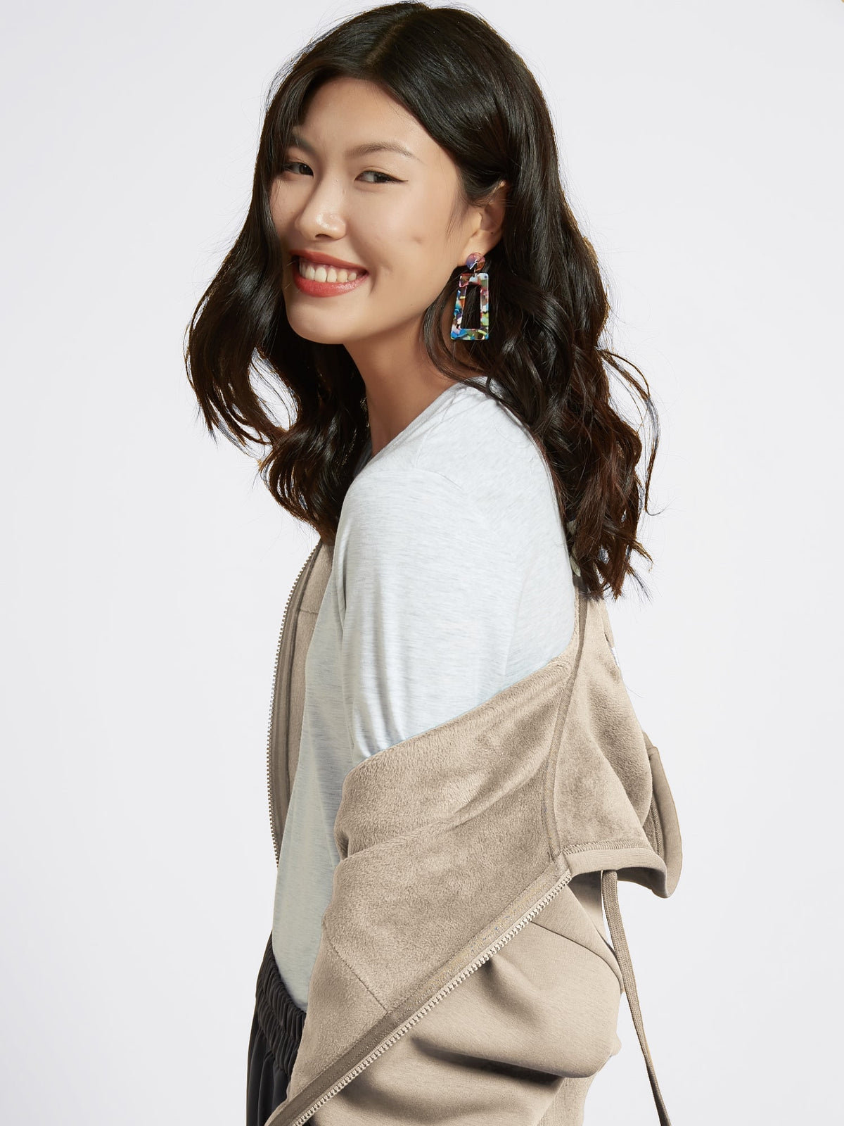 Cubby Zip Up Hoodie - Cropped