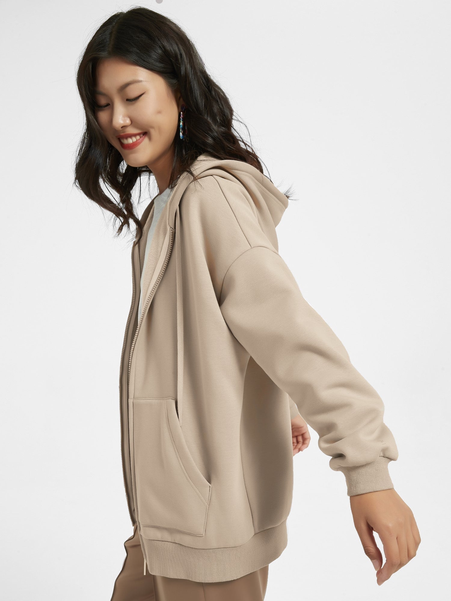Cubby Zip Up Hoodie - Oversized