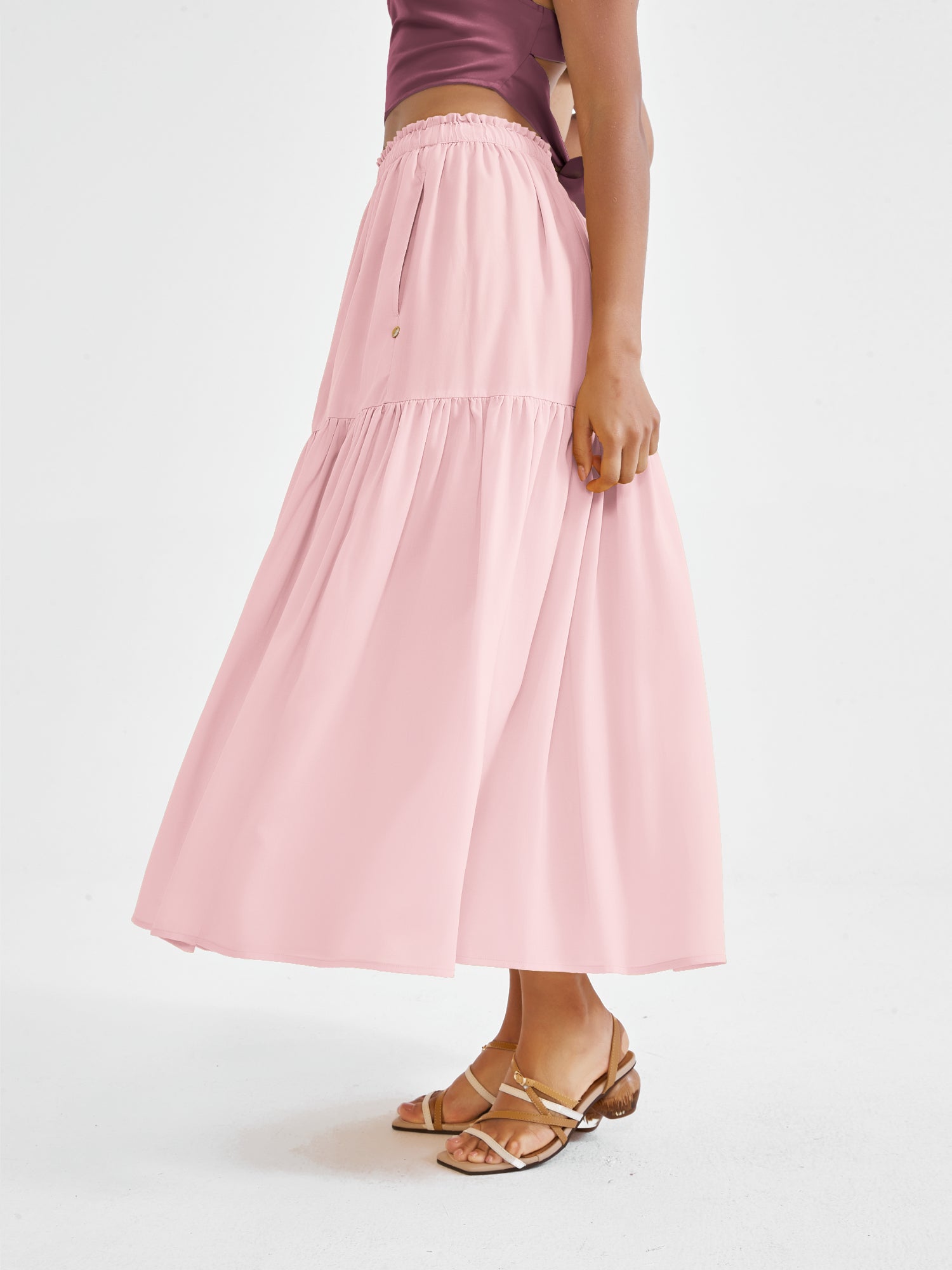Sunflower Skirt | Reversible Maxi Skirt | SUPESU