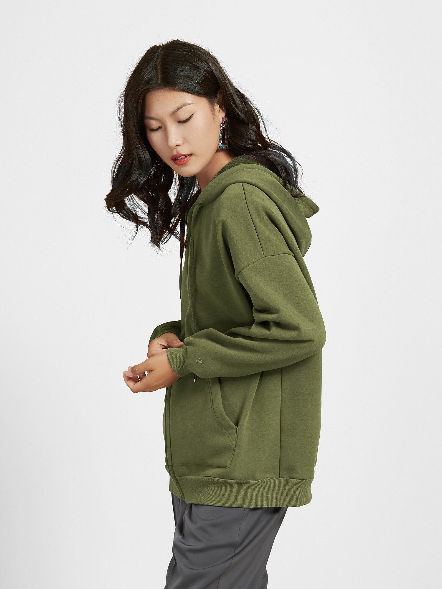 Cubby Zip Up Hoodie - Oversized