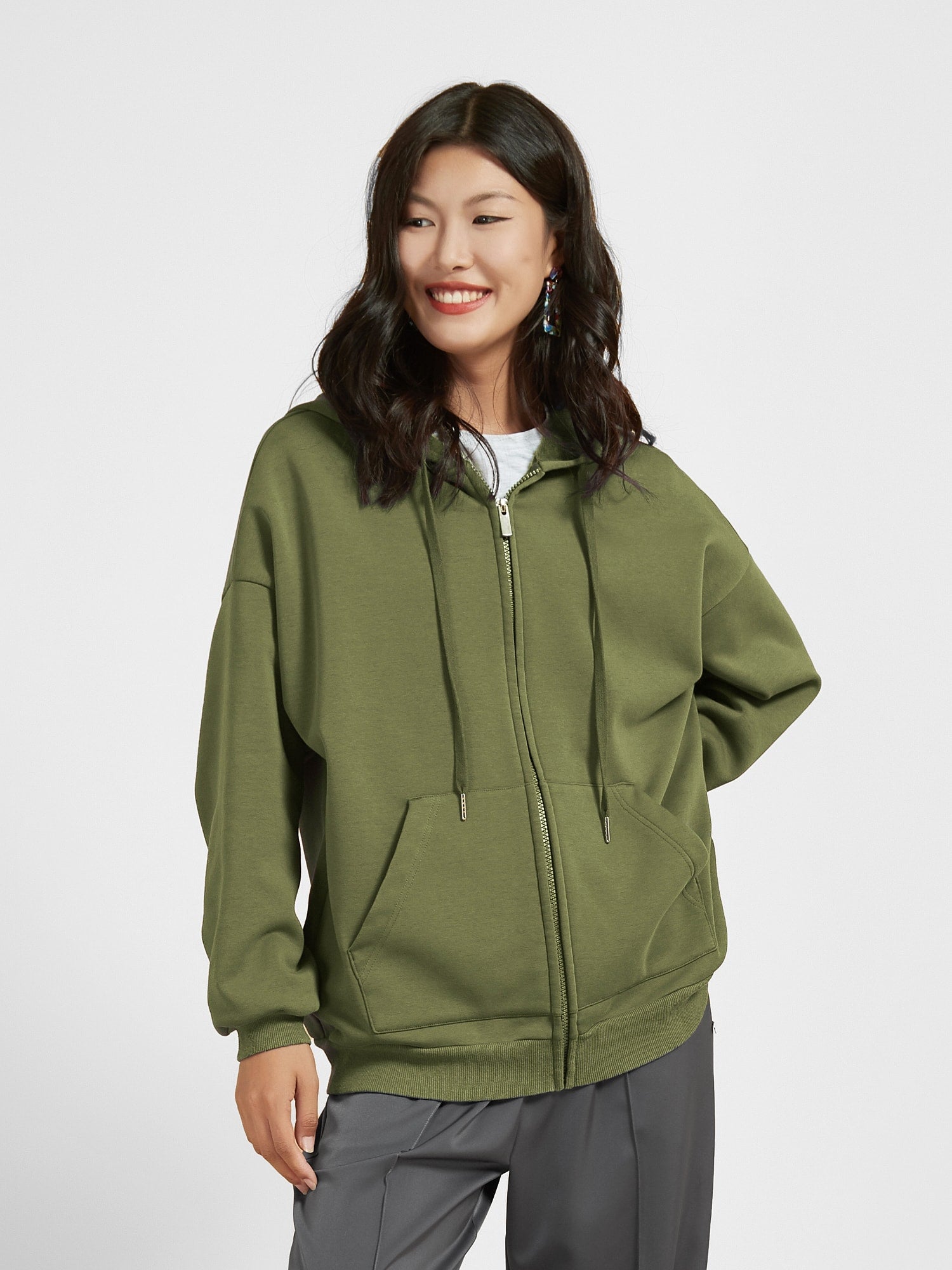 Cubby Zip Up Hoodie - Oversized