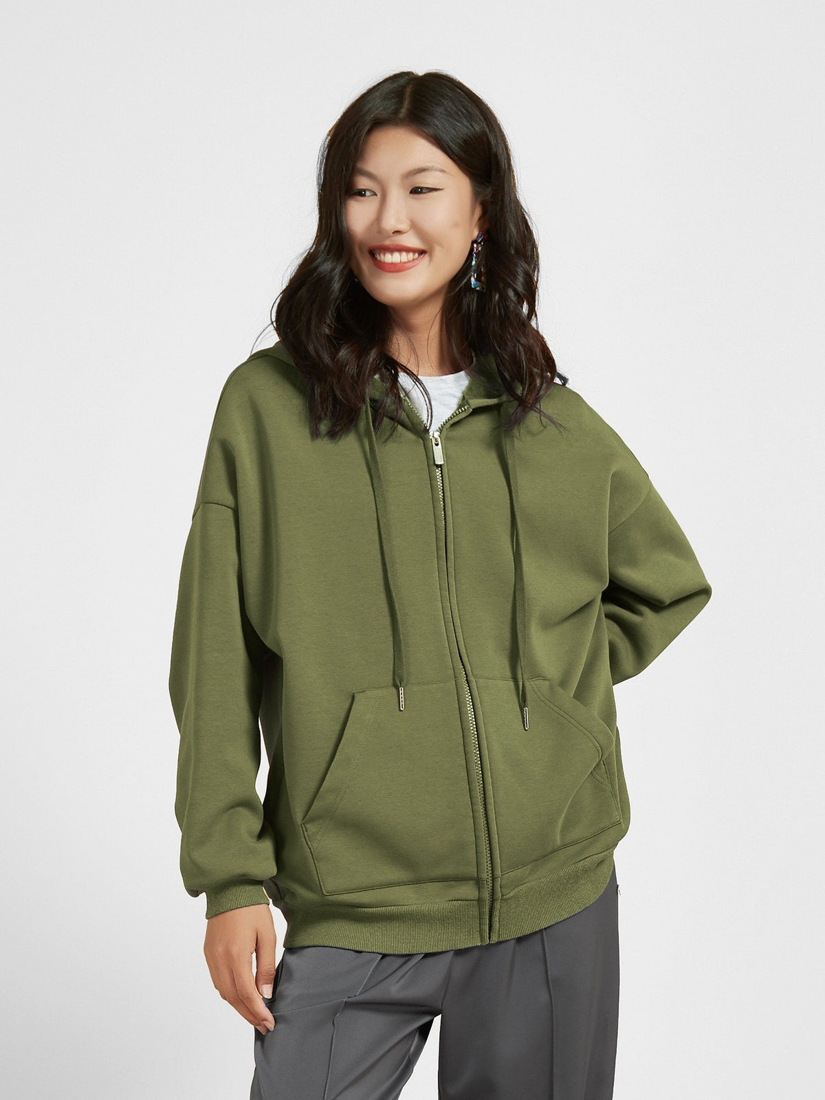 Cubby Zip Up Hoodie - Oversized