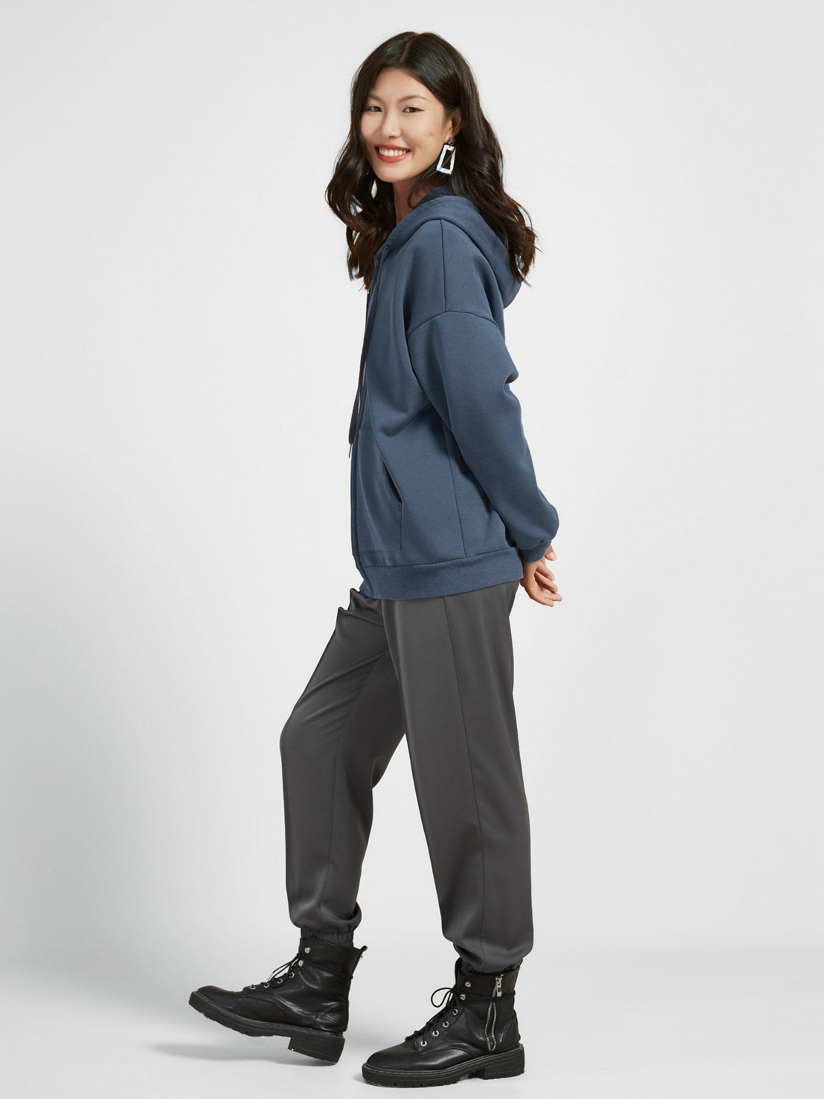 Cubby Zip Up Hoodie - Oversized