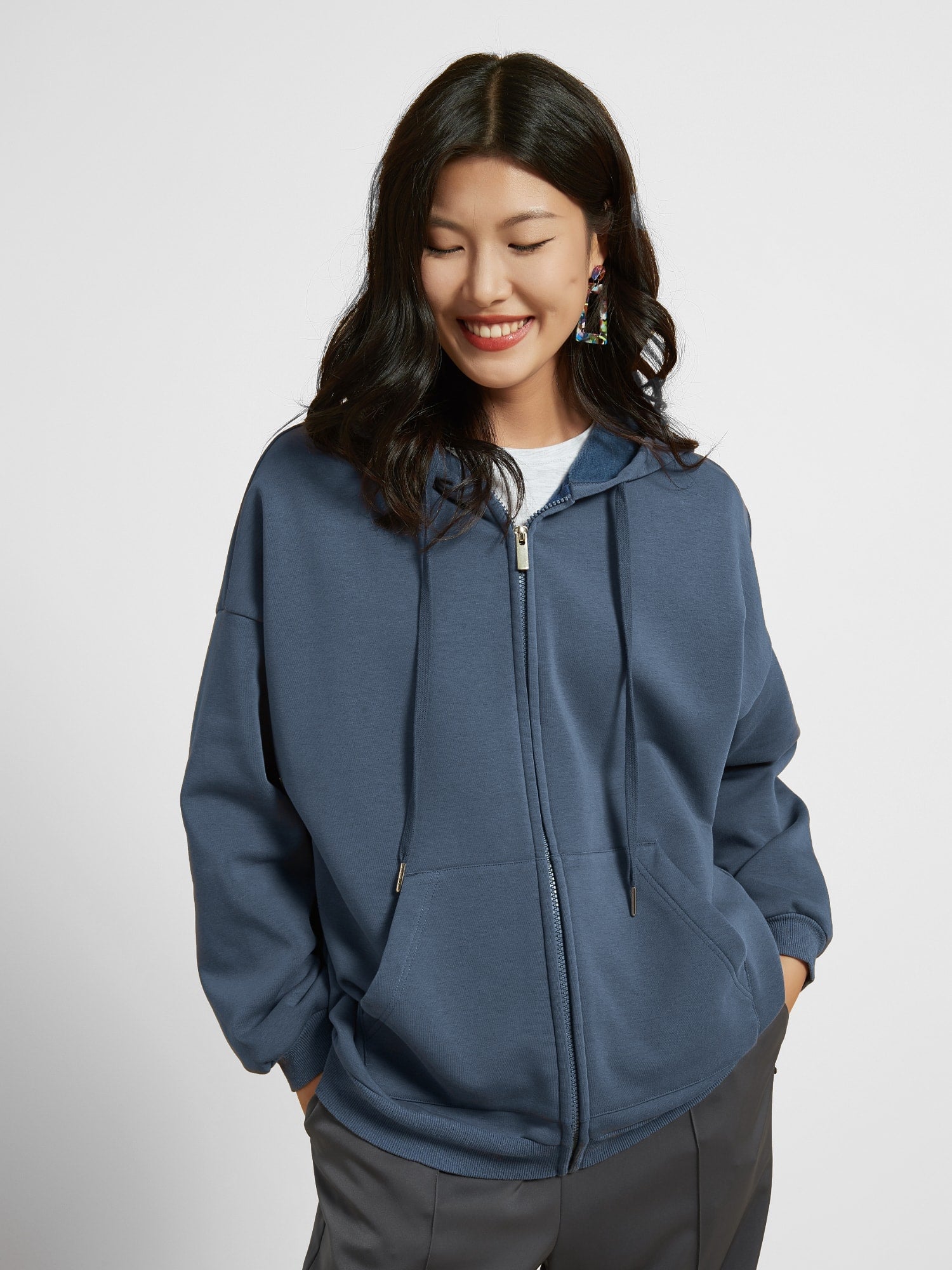 Cubby Zip Up Hoodie - Oversized