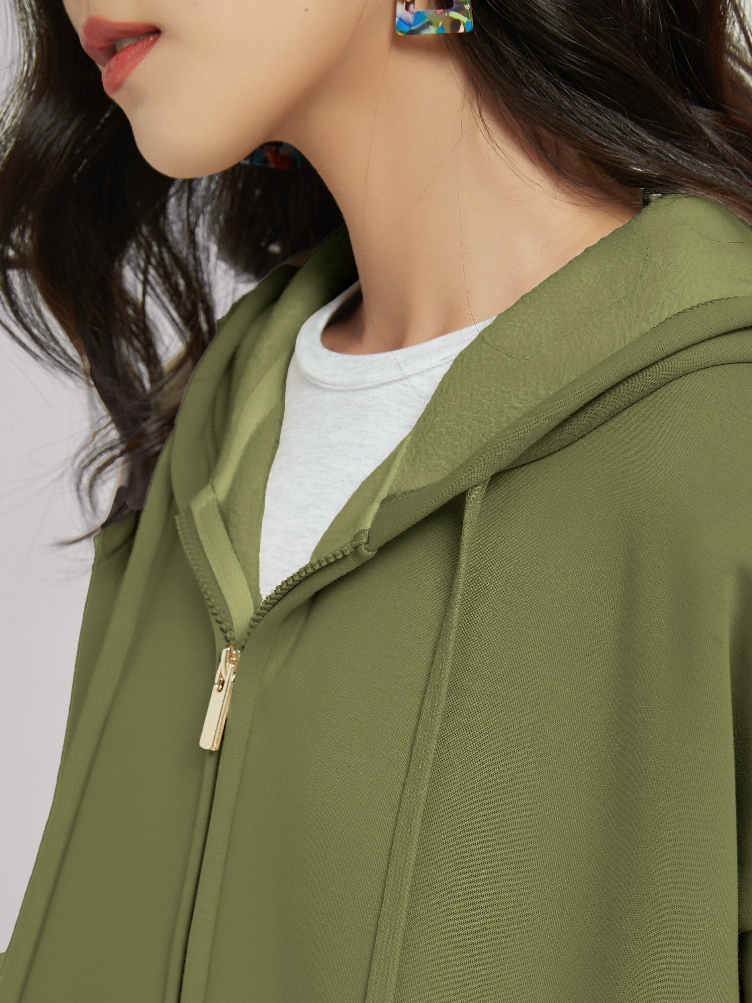 Cubby Zip Up Hoodie - Oversized