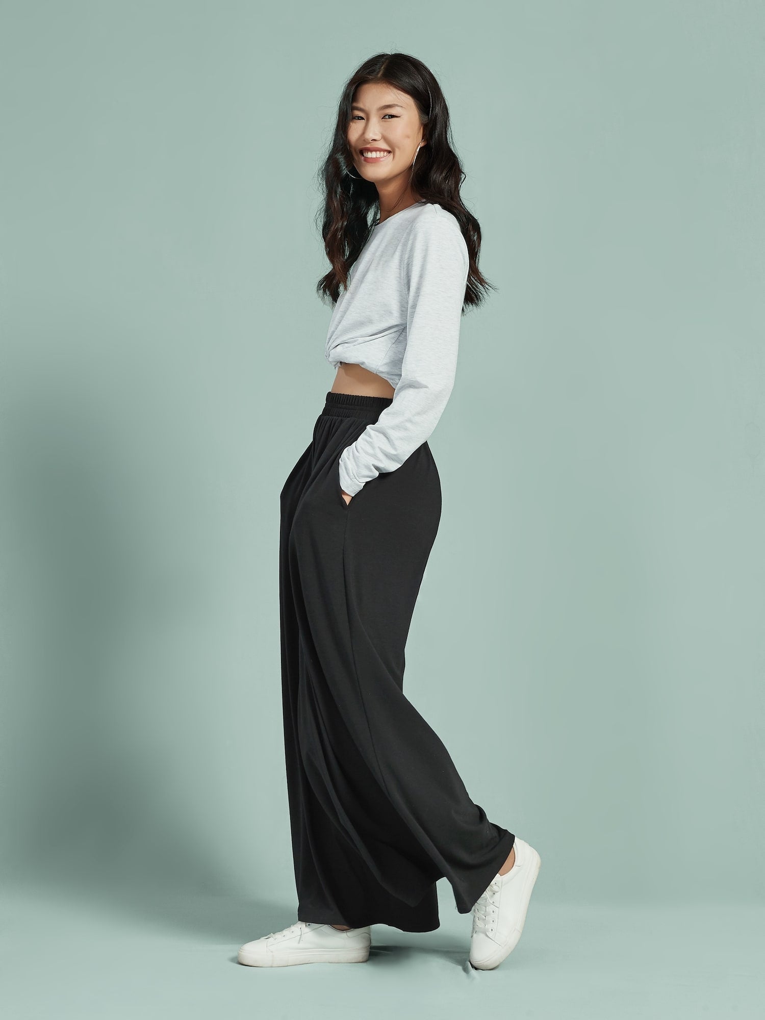 Eternal Style Waist Tie Wide Leg Pants - Black - FINAL SALE – VICI