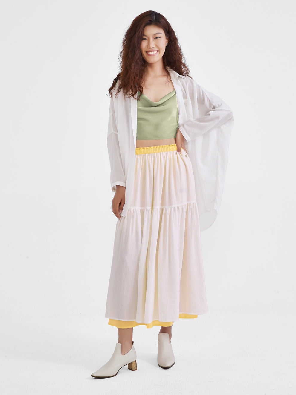 Long Skirt-Sunflower main image 1